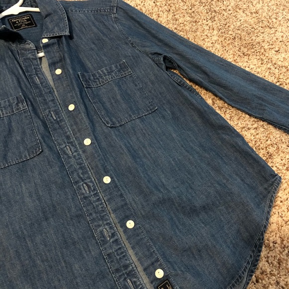Abercrombie&fitch denim long sleeve shirt - Picture 3 of 4